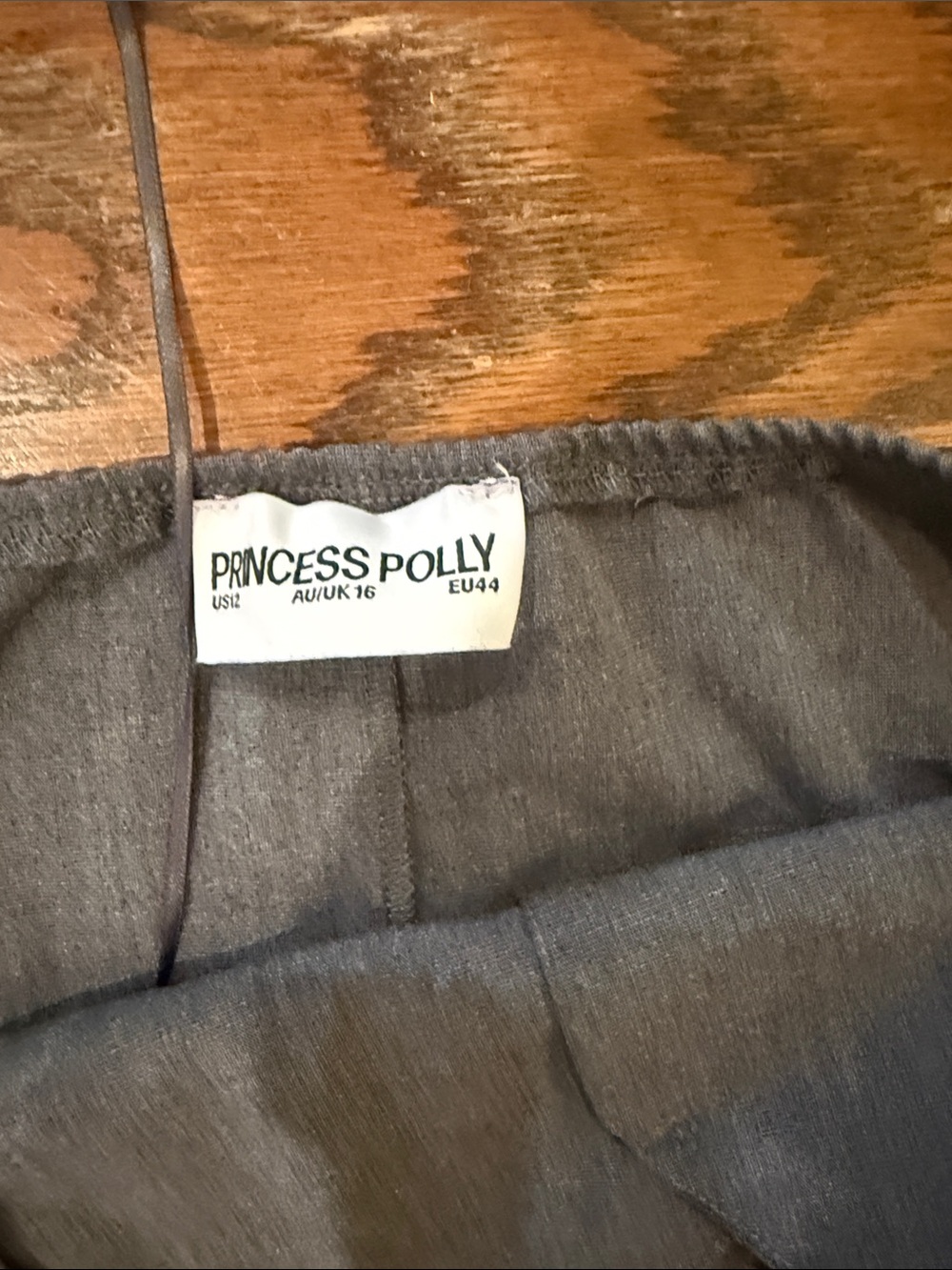 Princess Polly Fenny grey mini halter dress, size 12 - Picture 5 of 8